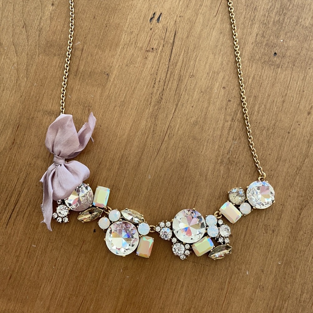 JCREW jewel bow neckalce